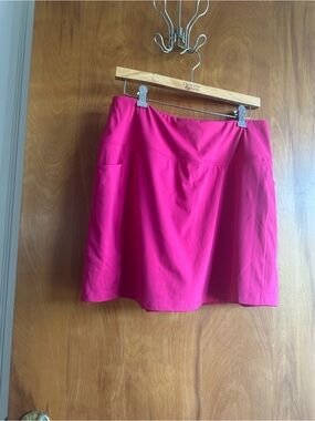 Women’s Hot Pink Mini Skort with Athletic Fit